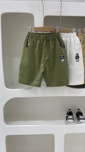 Quần short kaki trẻ em - Quần sọc thô bé trai hàng Quảng Châu Kunkid