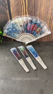 50 Pcs Kipas Spanyol Putih Tanpa Kemasan/ Kemasan Plastik/ Kemasan Box