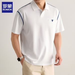 ROMON | Summer Slim Fit Casual Business Polo Shirt