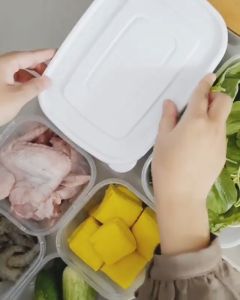 Calista Rumoi Premium Sealware Toples Set isi 12 pcs Food Container Box Organizer Set Toples Plastik Bening