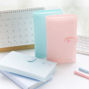 🔥chageey👍 120/240 Card Slots Buckle Business Card Book Polaroid Photo Album Photo Star Card Bag Business Card Holder Ticket Collection Book Card Storage Book