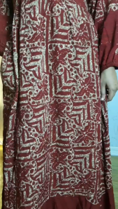 Gamis Batik Cap  Busui Resleting Depan Rayon Premium  Maura Batik Cap Malaman Asli Pekalongan