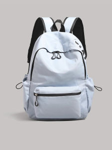 Lightweight Fashionable Korean Style Pure Color Backpack for Junior And High School Students Womens Travel Shoulder Bag