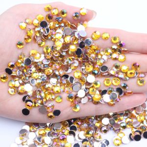 Hot Selling 2mm 5000pcs Flat Bottom round Colorful AB Simulated Taiwan Beads DIY Mobile Phone Beauty Accessories Jewelry Parts