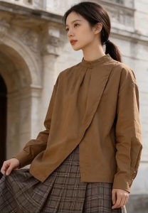 Korean Blouse Women Solid Color Elegant Long Sleeve Shirt Loose Casual Womens Shirt