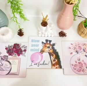 RUNABEE HIASAN DINDING KAYU FASHION AND PARFUM WALL DECOR PAJANGAN KAYU POSTER DEKORASI RUMAH