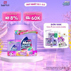 [Tăng thêm 4 viên] Túi Viên Giặt Xả MaxKleen hương Ngày Thư Thái (34 viên/ túi)