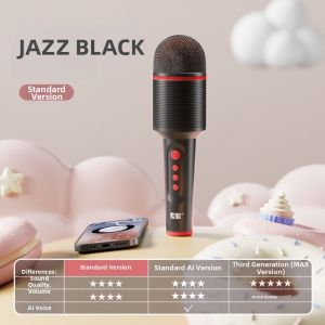 soaiy | Wireless Bluetooth Microphone Speaker for KTV Family Use