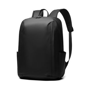 Mens Casual Business Large Capacity Laptop Bag Soft Leather Backpack Travel Bag Daily Commuting Backpack Waterproof