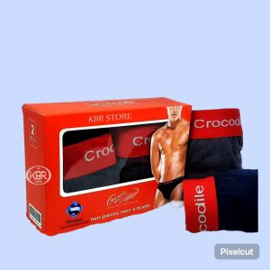 1 BOX ISI 2 PCS CD crocodile brief dalaman pria bs