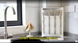 Vertical Standing Baby Bottle Holder Organizer Baby Bottle Drying Rack Detachable Space Saving Milk Bottle Organizer