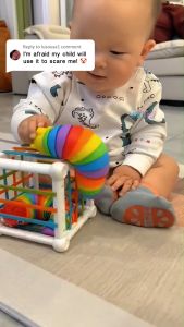 1pcs Sensory Baby Toys Fidget Slug Colorful Caterpillar Squishy Stress Reliever Toys for Kids