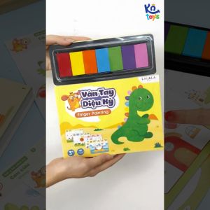 [NHẬP MÃ LAZSOCIAL50K]  Bộ Tranh Tô Màu Vân Tay Cho Bé - Vân Tay Diệu Kỳ Finger Painting Kèm Màu Vân Tay - Lalala Baby