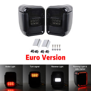 LED Rear Tail Lights For Jeep Gladiator JT Sport/S Overland Rubicon Brake Reverse Running Lamp Euro Version