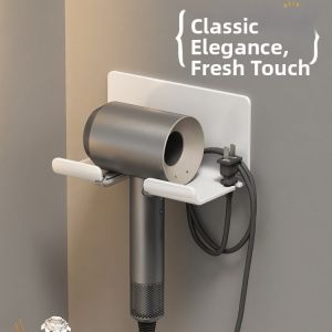 No-drilling Hair Dryer Wall Rack