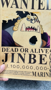 Combo 5 Tờ Poster One Piece Lệnh Truy Nã băng mũ rơm One Piece Wanted có sẵn keo dán