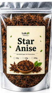 Lokal Pantry Star Anise | Premium Whole Spice | Natural Cooking Ingredient for Soups Broths Stews Curries Sauces Marinades Rice Braised Dishes Tea Baking Homemade Spice Blends & Everyday Culinary Use