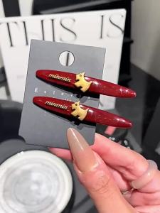Autumn and Winter Red Dog Design Hair Clip
