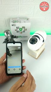 CCTV IP kamera WiFi camera Stop kontak type FULL HD 8MP 360° panorama two way audio App V380 pro