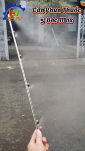 Cần phun thuốc INOX 3/4/5 Béc. Đầu vào Ren 13.8.Chế độ phun sương dùng cho phun xịt thuốc tưới cây.