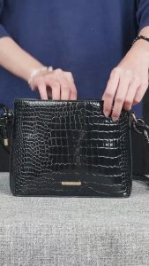 HONYAN Tas Selempang Wanita Haidee Sling Bag Kulit Croco Kekinian Import