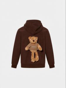 Uni-Style Hooded Padded Teddy Sweatshirt