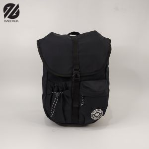 Baepack Tas Traveling Sekolah Wanita Anti Air Waterproof Akela Hitam / Tas Cowok Pria / Tas Wanita Perempuan / Tas Lokal Bandung / Tas Multifungsi Gunung Camping