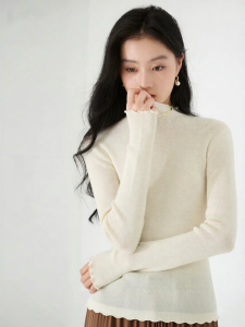 XIANGYING | Winter New Warm Woolen Turtleneck Knit Sweater Top
