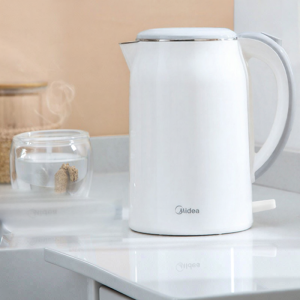 Midea | Midea Stainless Steel Electric Kettle Large Capacity 1.7L Rapid Boiling Hot Water Pot with Auto Shut off And Insulation Feature