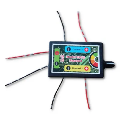 12V MODUL BLITZ KEDIP PESAWAT BISA DISETTING KECEPATAN
