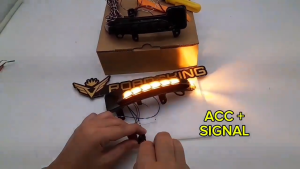 TOYOTA MARK X REIZ 2005 ~ 2018 SIDE MIRROR LED DRL DAYLIGHT WITH RUNNING SIGNAL WELCOME DRAGON SPEC