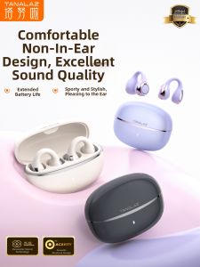 TANALAZ | Wireless Bluetooth Ear Clip Headphones High Fidelity Bone Conduction Sport Running