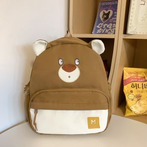 Mini Bear Đeo Vai Đôi Dễ Thương Túi Đi Chơi Xuân Túi Học Sinh Thời Trang Túi Học Sinh Túi Đi Học Cho Sinh Viên Túi Vải Nylon Khóa Kéo