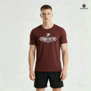 Madaha Kaos Baju Dry fit Jersey Olahraga Run Stronger Every Mile