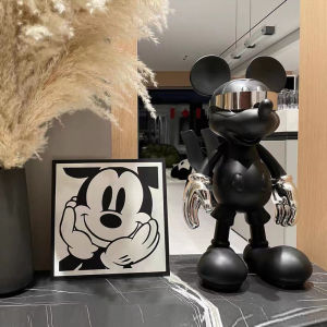 Modern Minimalist Artistic Mickey Mouse Living Room Decorative Figurine Moonlight Rabbit Entrance Cabinet Bar Sample Room Home Decor