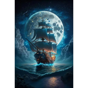 Jigsaw Puzzle for Adults 500/1000/1200/2000PCS Sailboat Seascape Artwork Mindful Game Stress Relief Decor Gift