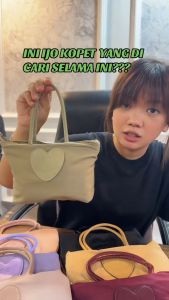 DEOBAGS TAS WANITA NYLON / TAS HANDBAG WANITA / TAS TENTENG WANITA / POUCH WANITA TAS MACCARON LOVE SMILE / TFW 00248