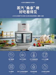 Dupont Visible Fryer Steam Tender Grilled Air Fryer Household New Style Visible Glass Fryer Gift
