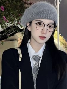 Gọng Tròn Phong Cách Hàn Quốc Gọng Kính Mắt Nữ Thích Hợp Cho Mặt Tròn Trung Tính Chống Ánh Sáng Xanh Quang Học