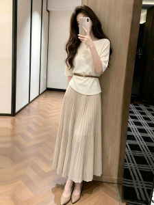 ZHENMANZI | Elegant Laid-back White Dress Outfit Set