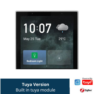 zemismart Tuya Wifi Zigbee Touch Smart Home Center Control LCD Screen Panel Built in Alexa Voice Control with ZigBee & BLE Gateway For Tuya Smart device Scenes