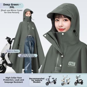 WEICHENGNEI | Storm Proof Extra Long Womens Electric Scooter Raincoat