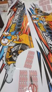 DECAL STICKER CUSTOM NAMA- STICKER MOBIL JAZZ BRIO AGYA AYLA SIGRA- DESAIN TERBARU