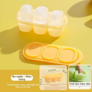 SHELI | Mô Hình Khay Đá Băng Silicone Cấp Thực Phẩm Có Nắp