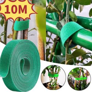 10m màu xanh lá cây cây vườn quan hệ Nylon nhà máy băng vườn quai dán xé tre mía hỗ trợ bọc phụ kiện khu vườn