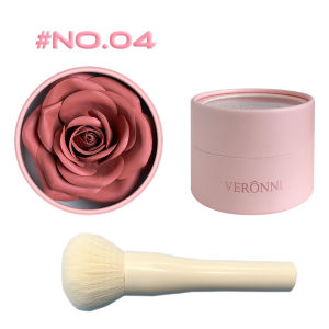 2pcs Petal Blush Set with BrushLong-Lasting Face Makeup with Matte Shimmer Light Coverage for Cheek Face Highlighting Cosmetics