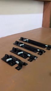 Grendel Hitam Plat Double 2" 3" 5" 6" Grendel Slot Pintu Bulat Kualitas TERBAIK dan TERMURAH