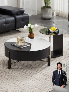 Italian Luxury Tech Stone Coffee Table and End Table Set