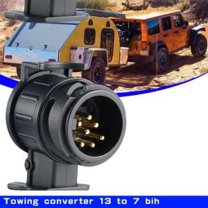 Durable 13 To 7 Pin Plug Adapter Trailer Connector 12V Towbar Towing Waterproof Plugs Socket Adapter Protect Connections A30