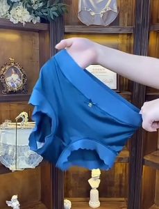 HEILOU Plus Size Tummy Control Silk Satin Seamless High Waist Cotton Crotch Underwear Panties for Woman ​Freeshipping